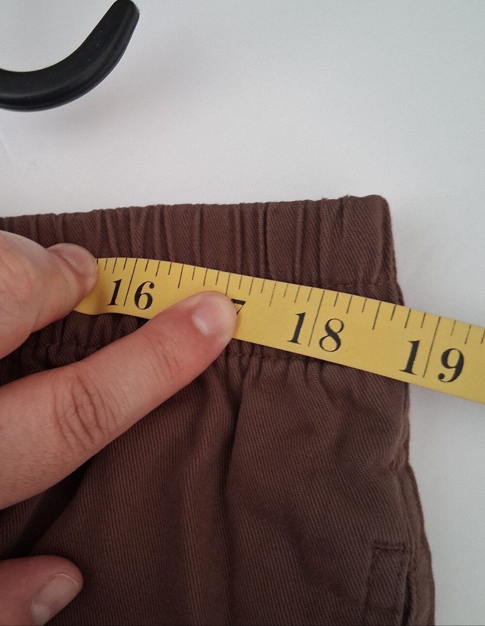 BASIC EDITIONS Brown Straight-Leg Elastic Waist Pant Size Large - Picture 4 of 10